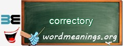 WordMeaning blackboard for correctory